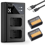 شارژر دوتایی و باتری سونی کی اند اف K&F Concept FW-50 Dual Battery & Charger 1100mAh
