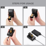 شارژر دوتایی و باتری سونی کی اند اف K&F Concept FW-50 Dual Battery & Charger 1100mAh