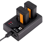 شارژر دوتایی و باتری سونی کی اند اف K&F Concept FW-50 Dual Battery & Charger 1030mAh
