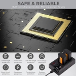 شارژر دوتایی و باتری سونی کی اند اف K&F Concept FW-50 Dual Battery & Charger 1100mAh
