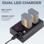 شارژر دوتایی سونی کی اند اف K&F Concept FW-50 Dual Slot Charger Battery