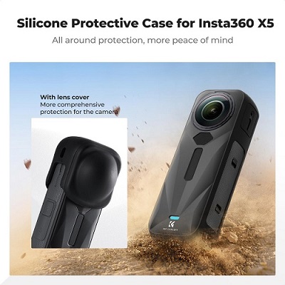 محافظ سیلیکونی اینستا 360 کی اند اف K&F Concept Insta 360 X5 Silicone Protective