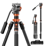 سه پایه فیلمبرداری کی اند اف K&F Concept K234A7+FH-03 Video Tripod