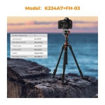 سه پایه فیلمبرداری کی اند اف K&F Concept K234A7+FH-03 Video Tripod