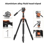 سه پایه فیلمبرداری کی اند اف K&F Concept K234A7+FH-03 Video Tripod