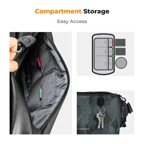 کیف دوربین عکاسی کی اند اف K&F Concept KF13.157V4 Shoulder Bag