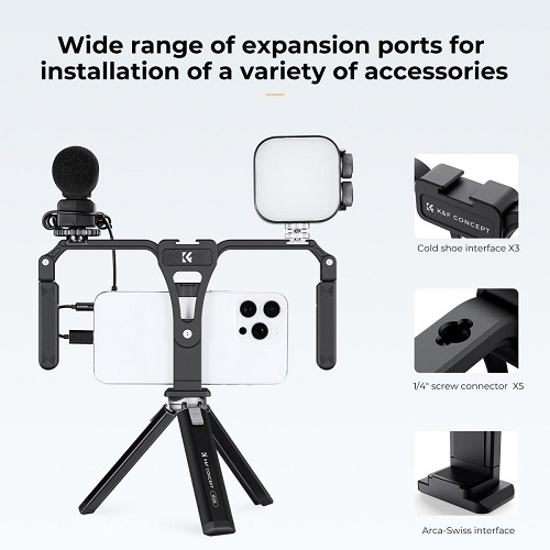کیج موبایل کی اند اف K&F Concept KF31.092 Smartphone Video Rig