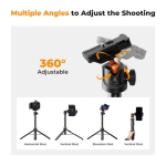 سه پایه موبایل کی اند اف همراه ریموت K&F Concept MS-08 Mobile Tripod