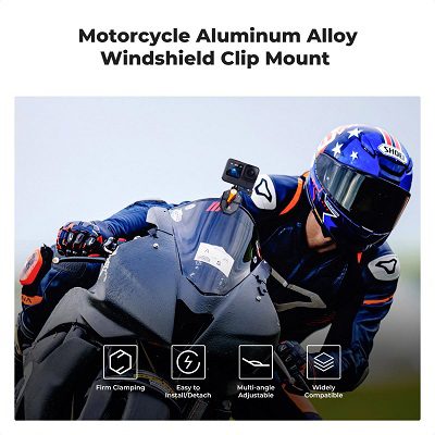 گیره دوربین اکشن کم مناسب موتور کی اند اف K&F Concept Motorcycle Mount Clamp