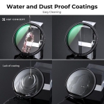 فیلتر ان دی متغیر کی اند اف K&F Concept Nano X ND2-32 95mm