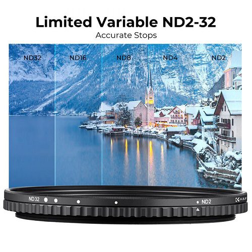 فیلتر ان دی متغیر کی اند اف K&F Concept Nano X ND2-32 95mm