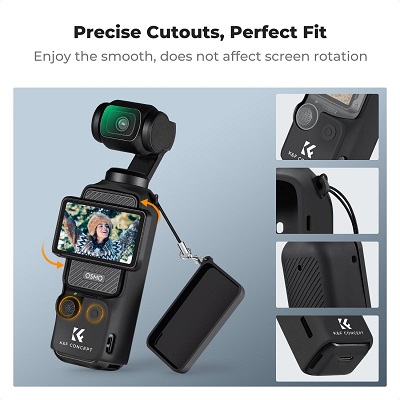 محافظ سیلیکونی اسمو پاکت 3 کی اند اف K&F Concept Pocket 3 Silicone Protective Case