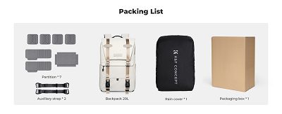 کوله پشتی دوربین عکاسی کی اند اف K&F KF13.087AV12 Camera Backpack