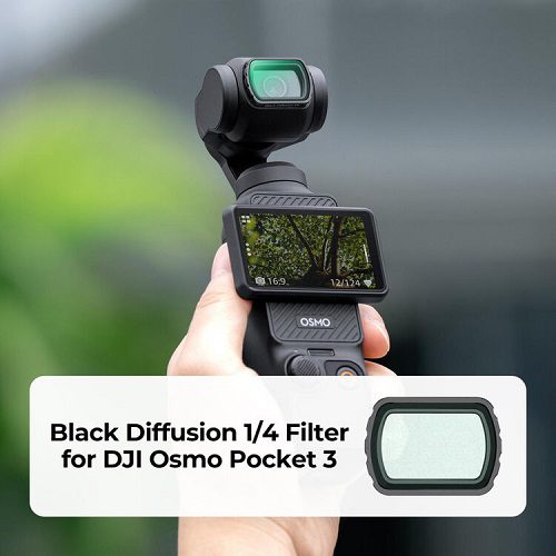 فیلتر دیفیوزر اسمو پاکت 3 کی اند اف K&F Nano-X 1/4 Black Diffusion Filter DJI Osmo Pocket 3