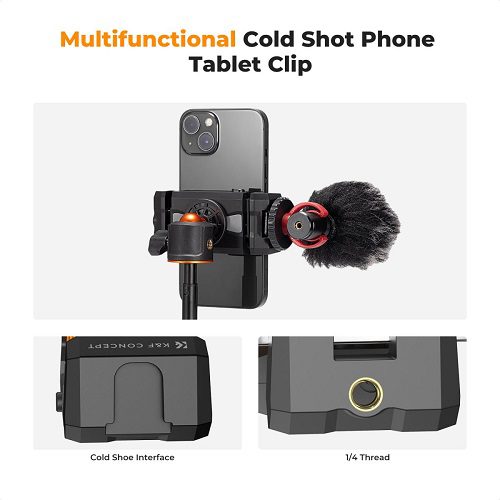 هولدر نگهدارنده موبایل و تبلت کی اند اف K&F Mobile Tablet Clamp MS-02