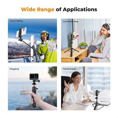 سه پایه موبایل و دوربین ورزشی کی اند اف K&F Selfie Stick MS-11