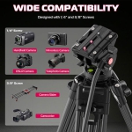 سه پایه فیلمبرداری اولانزی Ulanzi MT-81 Video Tripod