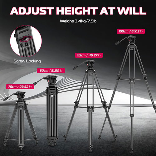 سه پایه فیلمبرداری اولانزی Ulanzi MT-81 Video Tripod