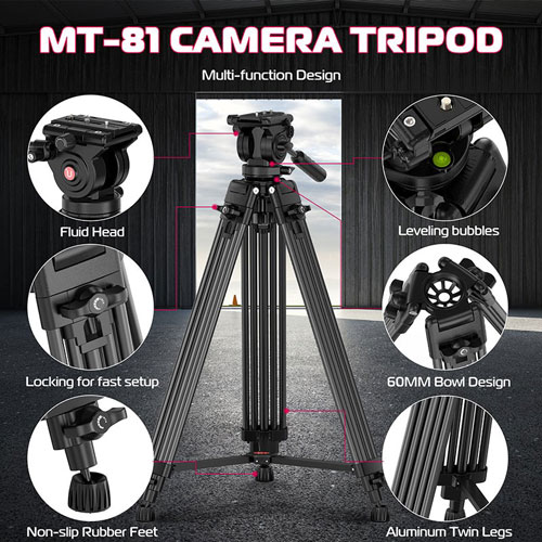 سه پایه فیلمبرداری اولانزی Ulanzi MT-81 Video Tripod