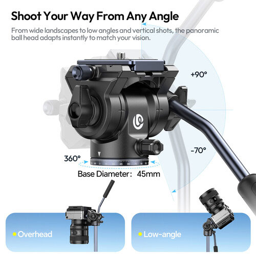 سه پایه فیلمبرداری اولانزی Ulanzi Ombra II Video Tripod