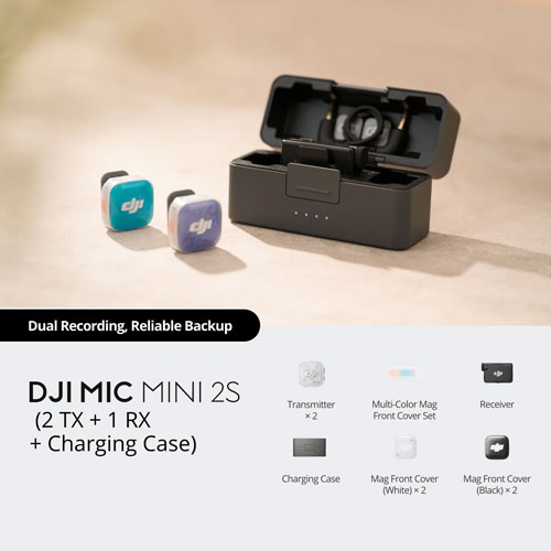میکروفون بی سیم یقه ای دی جی آی دو کاربر DJI Mic Mini 2S 2-Person
