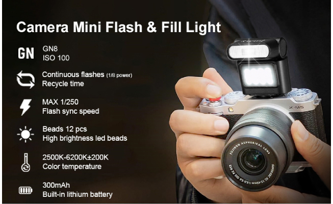 فلاش دوربین جیماری Jmary FM-06R Mini Camera Flash