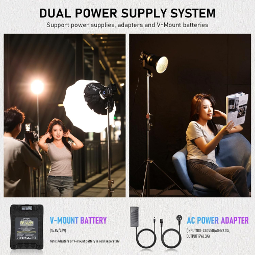 ویدیو لایت اولانزی Ulanzi VL-120 Bi-Color 120W Video Light
