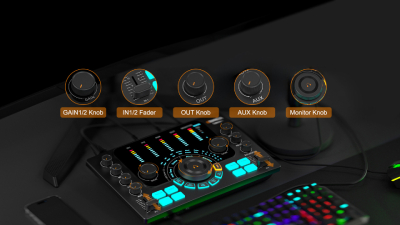 کارت صدا پادکست و موزیک کامیکا Comica ADCaster C2 Audio Interface