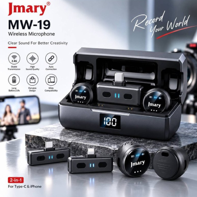 میکروفون یقه ای جیماری Jmary MW-19 USB-C/Lightning
