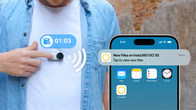 دوربین فیلمبرداری اکشن کم اینستا Insta360 GO 3S Action Camer 128GB Arctic White