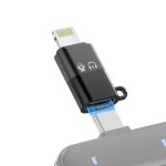مبدل میکروفون تایپ سی به لایتنینگ OTG USB-C To Lightning